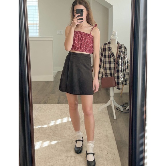 Red Floral Bandeau Top-Medium - Picture 3 of 3